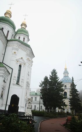Beautiful ancient church in Kyiv, Ukraine