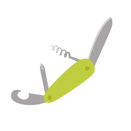 Swiss knife, multitool, multifunctional pocket knife. Equipment for fishing, tourism, travel,...