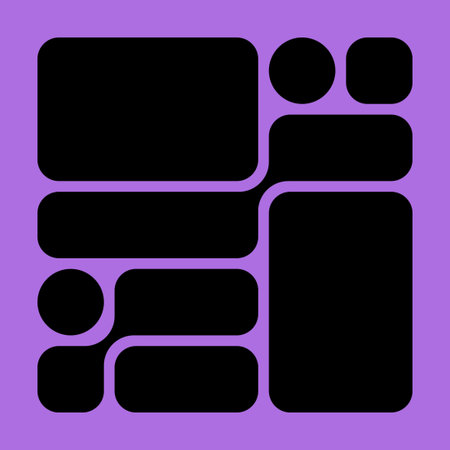 Minimal Geometric Bauhaus Bento Grid Pattern. Abstract Vector Layouts For Posters, Flyers, Catalogs, Social Media, And Modern Editorial Designのイラスト素材