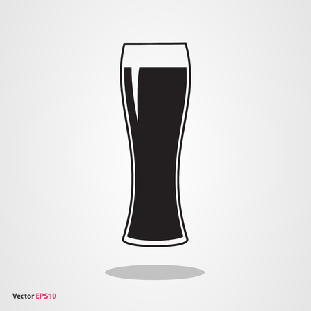 Glass of dark craft beerのイラスト素材