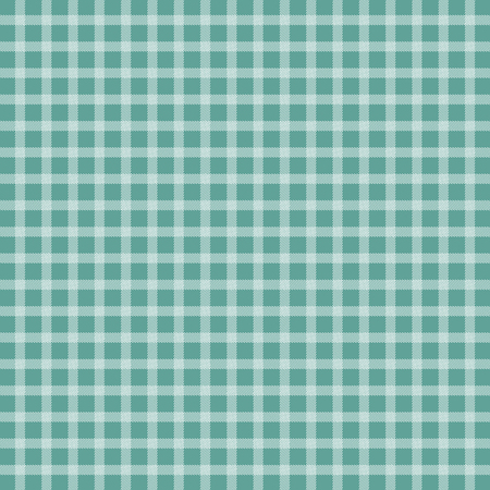 Turquoise picnic checkered tableclothのイラスト素材