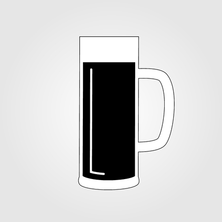 Vector illustration of beer glassのイラスト素材