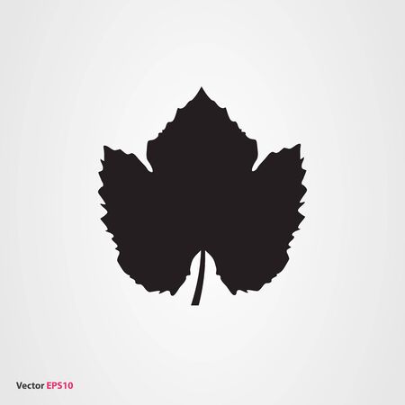 Grape leaf vector iconのイラスト素材