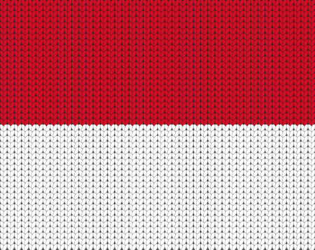 Knitted flag of Monacoのイラスト素材