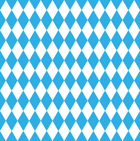 Seamless Bavarian October fest checked flagのイラスト素材
