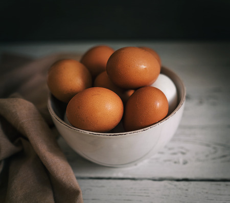 Yellow eggs in boilの写真素材
