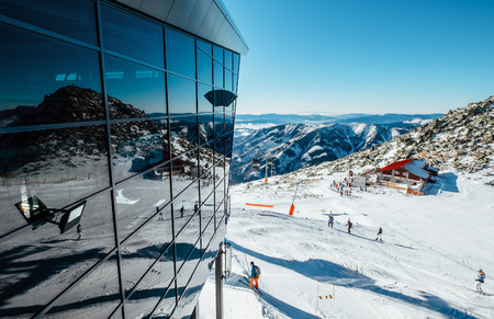 Modern ski areal in Tatra Mountainの写真素材