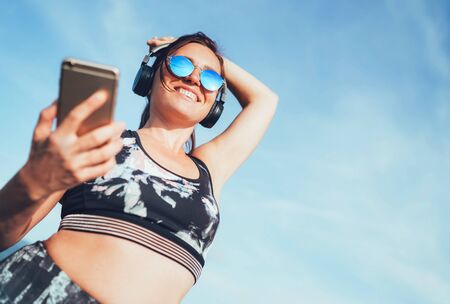 Starting her run training with music.