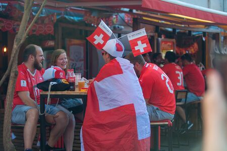 Fans' Zone of the 2018 World Cup in Nizhny Novgorod in Russia June 30, 2018