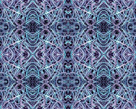 colorful neon lights similar to vegetation の写真素材