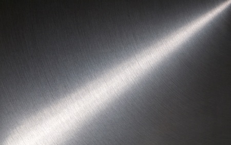 silver texture metal with horizontal stripesの写真素材