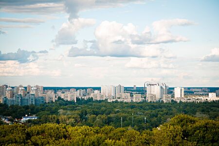 modern European city bright sunny dayの写真素材