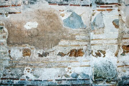 texture of the old wall, ancient brickworkの写真素材