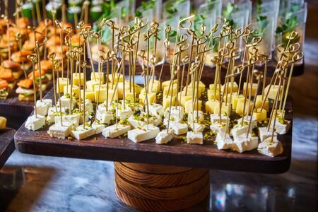 very delicious snacks, food and treats at the holiday