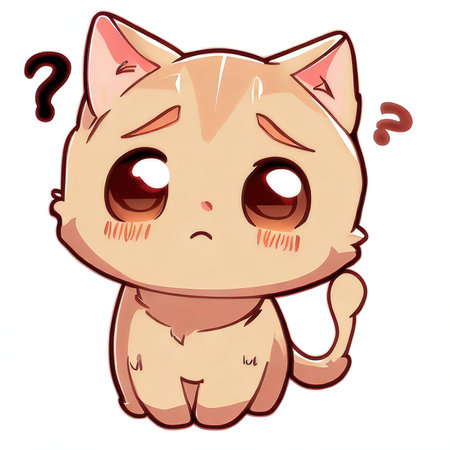 a drawing of a funny cat, created with the help of AIの素材