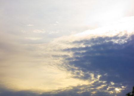 spring sky white clouds in the blue skyの写真素材