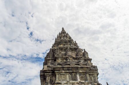 Temple and cloudsの写真素材