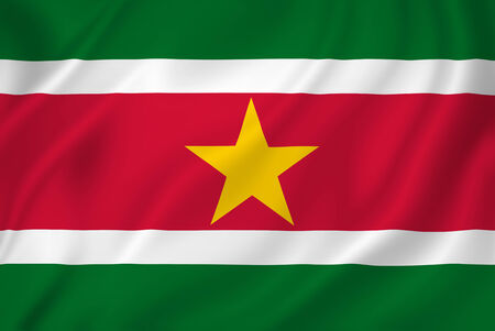 Suriname national flag background texture.の写真素材