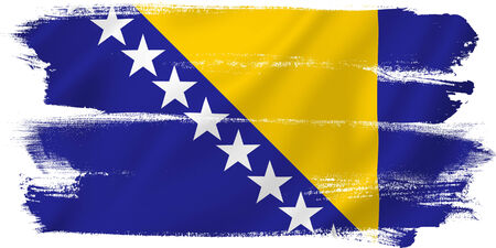 Bosnia flagの写真素材