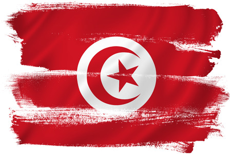 Tunisia flagの写真素材