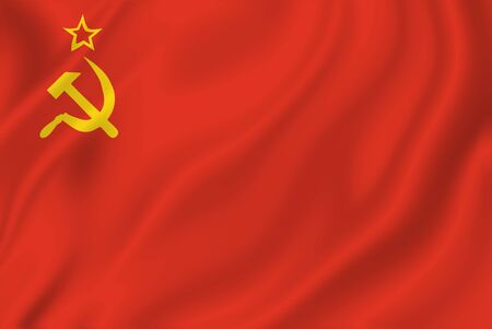 USSR Soviet Flag Stock image XXLの写真素材