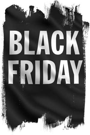 Black Friday artistic urban banner design isolated on white.の写真素材