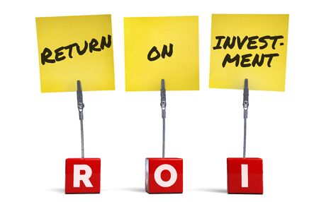 ROI Return on Investment Acronym Business Term.