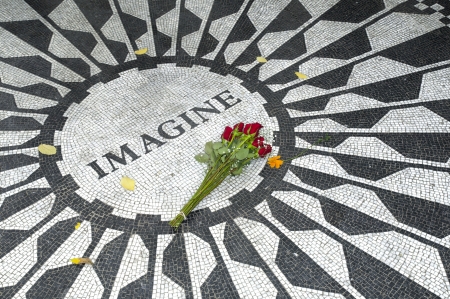 The Central Park Lennon Memorial, New Yorkのeditorial素材