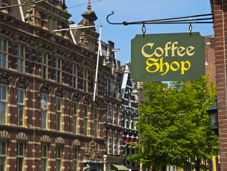 Cofee Shop in Amsterdamの写真素材