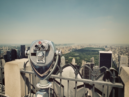 Binoculars and Central Parkの写真素材
