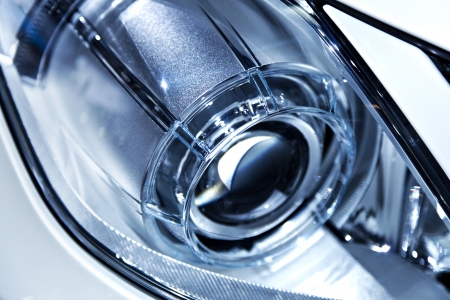Modern Car Headlight Detailの写真素材