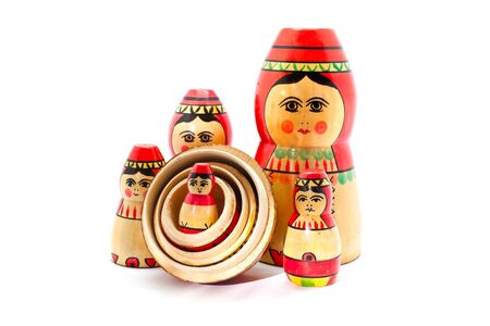 Collection of Antique Russian Dollsの写真素材