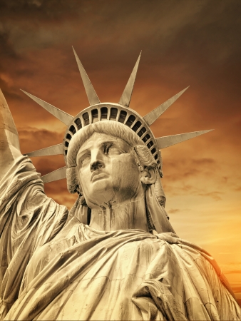 The Liberty Statue, New Yorkの写真素材