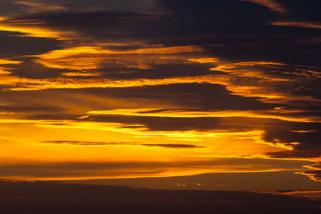 Vibrant Cloudscape Background at a Summer Sunset