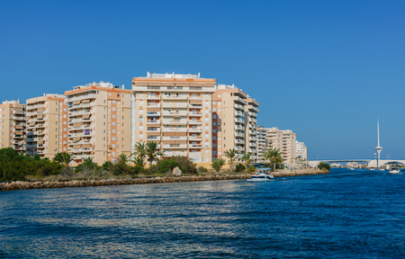 Tomas Maestre Harbor, La Manga del Mar Menor, Murcia, Spainのeditorial素材