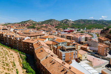 View of Teruel Old Town, Aragon, Spainの写真素材