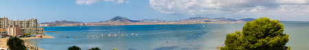 La Manga del Mar Menor Panorama, Murcia, Spainの写真素材