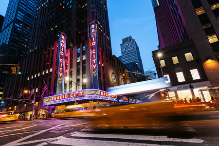 NEW YORK CITY - JUNE 14: Completed in 1932, the famous venue was declared a city landmark in 1978 and it was for a time the leading tourist destination in the city, on June 16, 2015 in New York, USAのeditorial素材