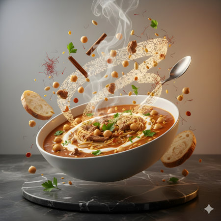 Ultra-realistic Moroccan Hariraの写真素材