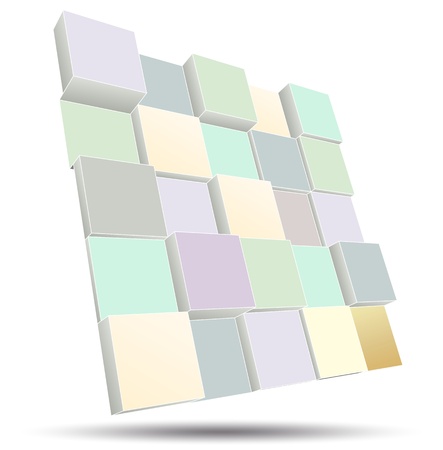 3d wallのイラスト素材