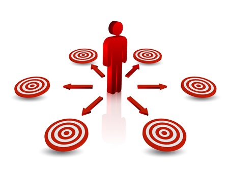 Business arrow to target for business conceptのイラスト素材