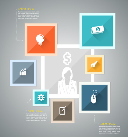 Circle group template can use for business concept のイラスト素材