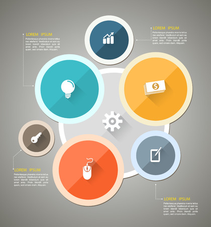 Circle group template can use for business concept のイラスト素材