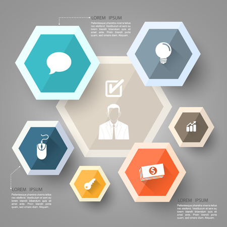 Circle group template can use for business concept のイラスト素材