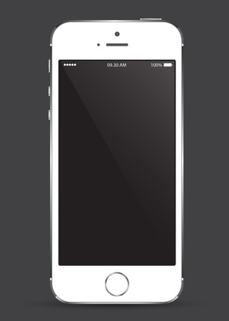 New realistic mobile phone smartphone mockupのイラスト素材
