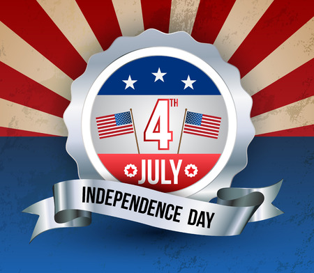 Happy independence day card United States of America, 4 th of July のイラスト素材