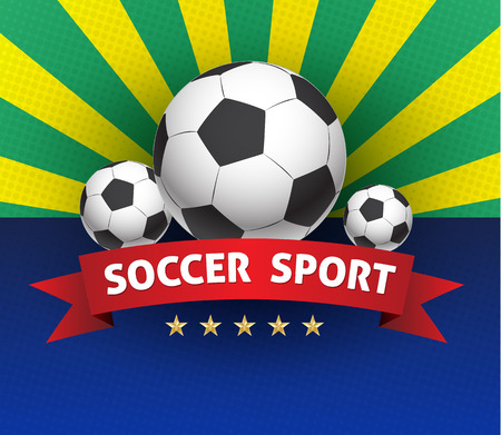 soccer posterのイラスト素材