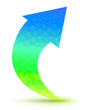 Abstract geometric speech bubble with triangular polygons with business man  Can use for business element のイラスト素材