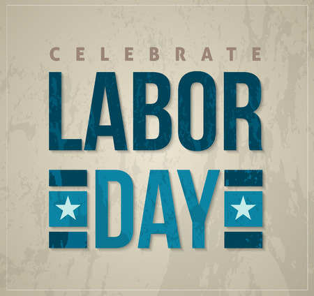 Labor day letter card bannerのイラスト素材