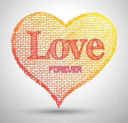 Heart lover for ever texture paper canvasの写真素材